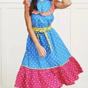 Printfresh NWT---Organic Cotton Bouquet of Roses Dress the Part Midi Dress